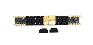 Authentic Invicta Sea Spider 1478 Black Polyurethane/Gold Inserts 26mm Band - Picture 1 of 3