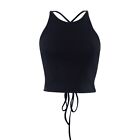 Sexy Summer Sleeveless Top Soft Tight Fitting Top New Backless Short Top