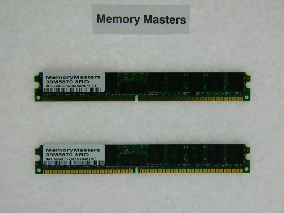 39M5870 8GB 2X4GB DDR2-533 VLP Memory IBM BladeCenter LS21/ LS41 - Image 1 of 1