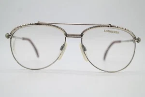 Vintage Brille Longines 0161/0561 Silber Oval Brillengestell eyeglasses - Picture 1 of 6
