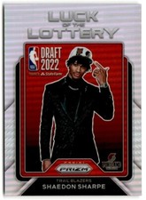 2022-23 Panini Prizm Luck of the Lottery Shaedon Sharpe RC Portland Trail