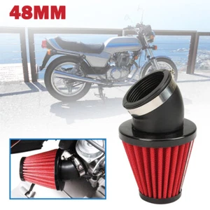 48mm Air Filter Cleaner Pod For Honda CB Kawasaki KZ250 Suzuki GS GSX 250 Yamaha - Imagen 1 de 12