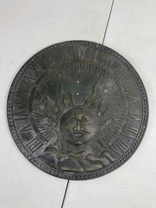 Metal Sun Dial Roman Numerals Outdoor Decoration Garden Ornament (incomplete) - Picture 1 of 4