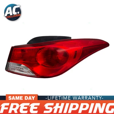 Conjunto de lanterna traseira TYC lado direito do passageiro para 11 12 13 Hyundai Elantra destro - Imagem 1 de 4