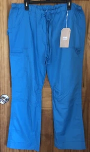 NEW Just Love Cargo Flare Malibu Blue Scrub Pants Size XL - Picture 1 of 6