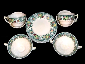 Rare Vintage ROYAL DOULTON Green Multicolor POMEROY #D5470 Plates, Bowls & Cups - Picture 1 of 40