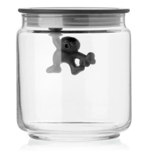 NEW Alessi Gianni Jar Small with Lid Black - Picture 1 of 1