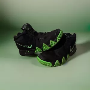 Nike Kyrie 4 Halloween Black Rage Green Slimetime Mens Shoes 943806-012 Size 1Y - Picture 1 of 5