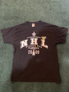 Camiseta Pittsburgh Penguins Copa Stanley Playoffs Extra Grande XL Camiseta Hockey - Imagen 1 de 6