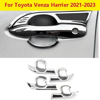 Para Toyota Venza Harrier 2021-2023 cromado porta externa tampa copo acabamento 4 peças - Imagem 1 de 4