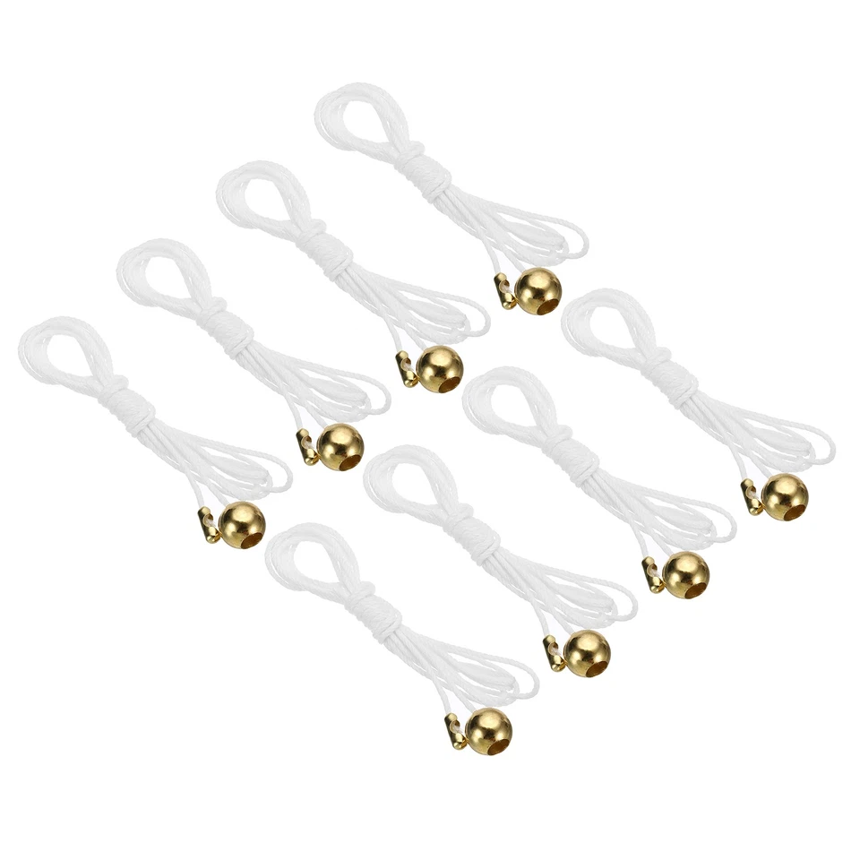 1.5M 4.9ft Ceiling Fan Pull Chain Extender, 8 Pcs with Ball Pendant, Gold Tone - Image 1 of 4