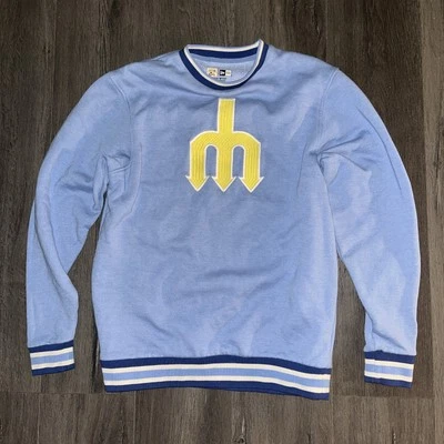 Suéter Vintage Retro Para Hombre Mediano MLB Seattle Mariners Cooperstown New Era 2022 Foto 1 de 4
