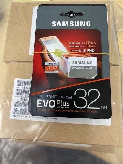 Samsung Tarjeta Micro SD Evo plus 32GB Clase 10 Con Adaptador Lote de 10 Pack Foto 1 de 1
