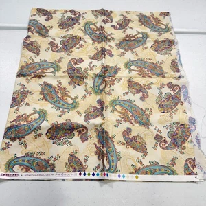 robert kaufman quilt fabric cotton la scala purple paisley 16478 37x43 1 yard - Picture 1 of 9