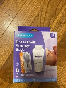 Bolsas de almacenamiento de leche materna Lansinoh para madres lactantes 50 quilates - Imagen 1 de 2