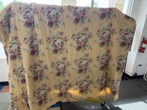 Edredón vintage Ralph Lauren Kathleen King cabaña amarillo floral 93 X 104 raro - Imagen 1 de 3