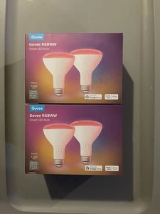 Govee RGBWW Smart LED Bulb 1200 Lumens 2-Pack Brand New Sealed In Box - 2 Boxes - Picture 1 of 12