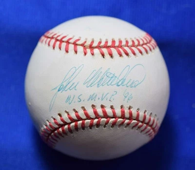 John Wetteland PSA DNA Autograph 1996 World Series Signed Baseball WS MVP 96 - Image 1 of 2