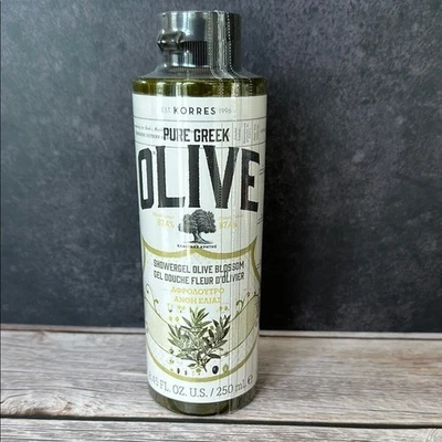 Gel de ducha Korres Pure Greek Olive Blossom 8,45 fl oz 250 ml hidratante nuevo Foto 1 de 4