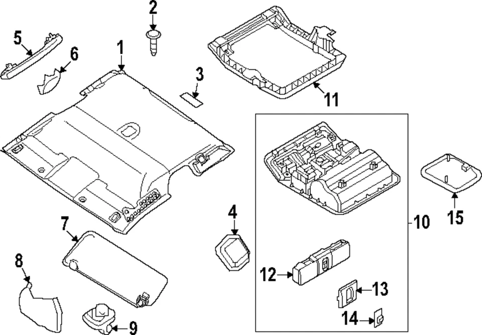 Interruptor original Nissan Frontier 2022-2024 26463-9FV3C Foto 1 de 1