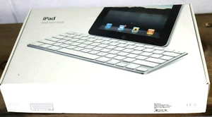 Apple iPad Teclado Base IPAD 1 2 Y 3 A1359 En Caja Manuales 30 Pin Oficial F7 - Imagen 1 de 12