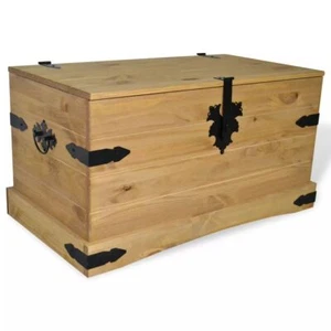 Tidyard Storage Chest Treasure Box Wooden Treasure Chest Storage Trunks U3L9 - Picture 1 of 4