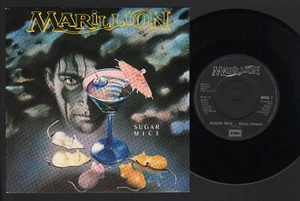 7" MARILLION SUGAR MICE / TUX ON 1987 MADE IN UK EMI MARIL 7 BLACK PAPER LABELS - Picture 1 of 1