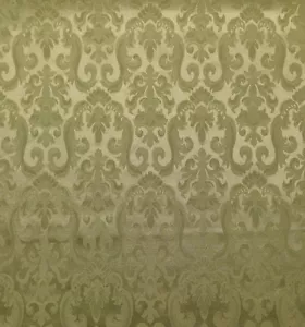 COVINGTON SOFIA SAGE BROWN DAMASK FLORAL WOVEN JACQUARD FABRIC BY THE YARD 110"W - Picture 1 of 1