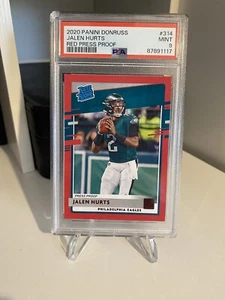 2020 Panini Donruss - Jalen Hurts - Eagles Press Proof Red Rookie PSA 9 - Bild 1 von 2