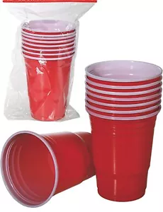 Juego de beber Beer Pong 8 piezas taza juego juego de habilidad vaso rojo - Imagen 1 de 1