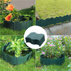3-60pc Flexible Garden Border Fence Lawn Grass Edging Picket Panel Plastic Hedge