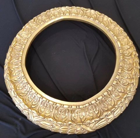 Charles Fradin Corinthian Mirror - Carved  - 22k Genuine Gold Leaf Cover
