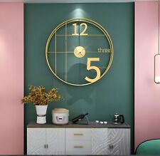 Premium Metal Hanging Decorative Wall Clock for Living Room, Home, Farm House,
