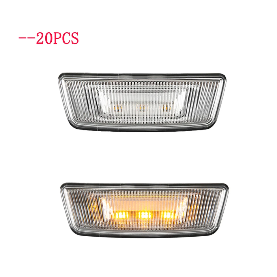 20Pcs LED Front Fender Side Turn Signal LampLight Fit For 2014-up Peterbilt 567 - Image 1 of 4