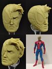 1/12 Unpainted Wounded Game Spider-Man Peter Head Carved Fit 6'' Ml Figure Doll