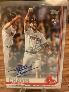Actualización Topps 2019 Michael Chavis #US170 Rookie Auto SP Red Sox Pirates Autogr - Imagen 1 de 2