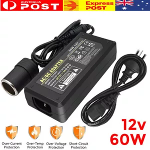240V to 12V 5A Car Cigarette lighter Transformer Power Supply Socket Converter - Picture 1 of 12