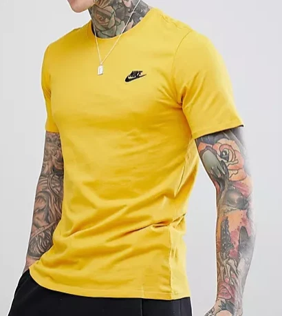 Nike Men's Sportswear Club Swoosh Logo Muscle Tee Top T Shirt New With Tags - Image 1 of 1