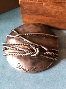 Bijoux Broche Argentée Designer SIDNEY CARRON / Artistic Brooch - Imagen 1 de 3