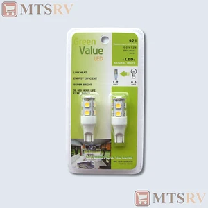 Green Value 921 LED Repl. Bulb w/Wedge Base - Natural White - SET OF 2 - 15004V - Picture 1 of 1