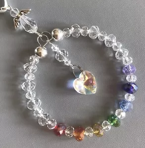 Gift Box & “Beside Us” Card Rainbow Crystal Sun-catcher - Sympathy Bereavement - Picture 1 of 7
