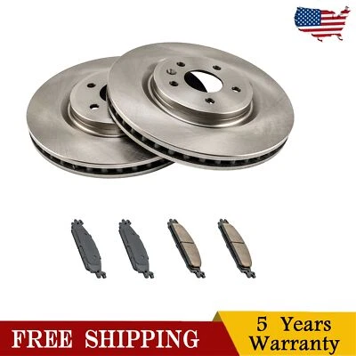 Front Disc Brake Rotors Brakes Pads For Lincoln Mks 2012 MKT Ford Flex 2012-2019 — 第 1/4 张图片