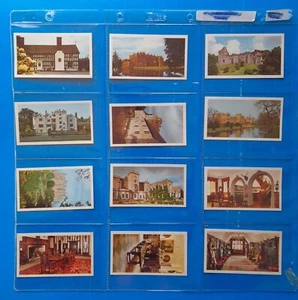 TRADE CARDS=Complete (32)+plastic mounts.Country Houses & Castles.DONCELLA cards - Picture 1 of 4