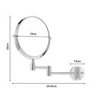 Extending Wall Mirror 5X Led Magnifying Makeup Mirror Two-Sided 360° Swivel Uk
