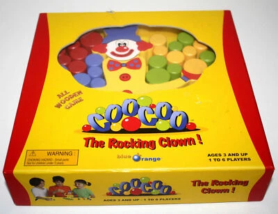 CooCoo The Rocking Clown Game by Blue Orange All Wood Ages 3+( 5 Piece Missing ) - Image 1 of 4