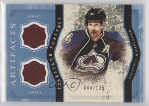 2011-12 Upper Deck Artifacts Treasured Swatches Blue /135 Milan Hejduk #TS-MH
