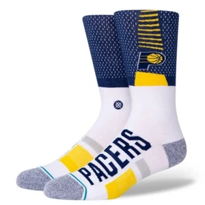 Stance NBA Indiana Pacers Shortcut 2 Infiknit Crew Socks Men’s L 9-13 White NWT - Picture 1 of 4