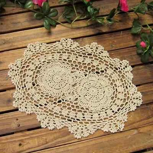 Heldig Phantomon Lace Doilies Handmade Crochet Placemats Cotton Doilies Cloth - Picture 1 of 5