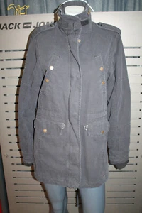 Alpha Industries Combat 1 Patch Field Jacket Women Size S New Black Washed Coat - Picture 1 of 9
