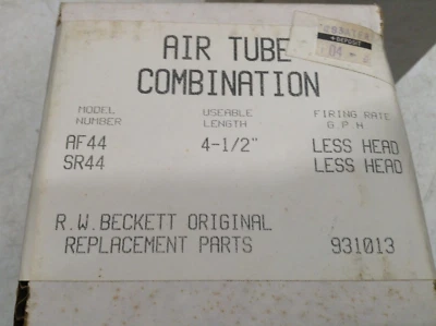 NUEVO BECKETT AF44, SR44, SF44, combinación de tubo de aire, 4-1/2" Foto 1 de 2